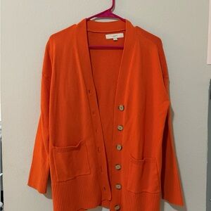 LOFT Bright Orange Women's Cardigan